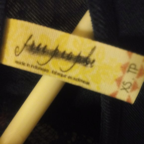 Free People Fit and Flare Dress in Dark Blue - Picture 5 of 8